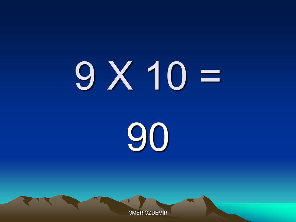 ÖMER ÖZDEMİR 9 X 9 = 81