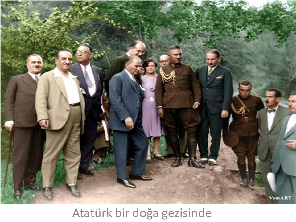 Atatürk bir doğa gezisinde