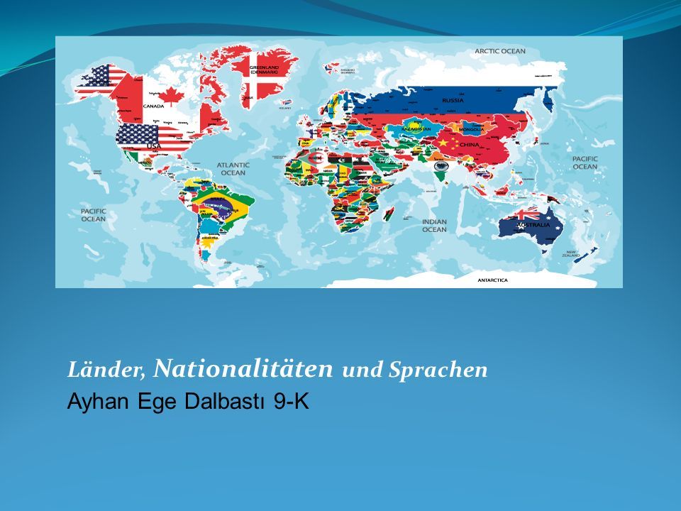 Länder Nationalitäten und Sprachen Ayhan Ege Dalbastı 9 K ppt indir