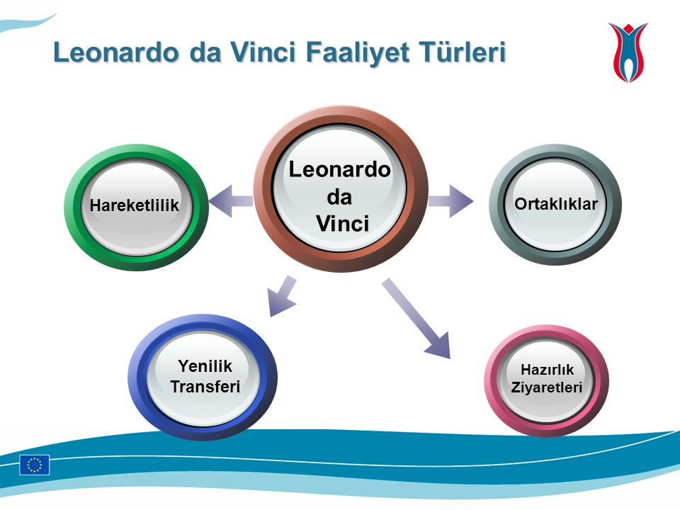 Leonardo da Vinci Ortaklıklar Hareketlilik Hazırlık Ziyaretleri Yenilik Transferi Leonardo da Vinci Faaliyet Türleri