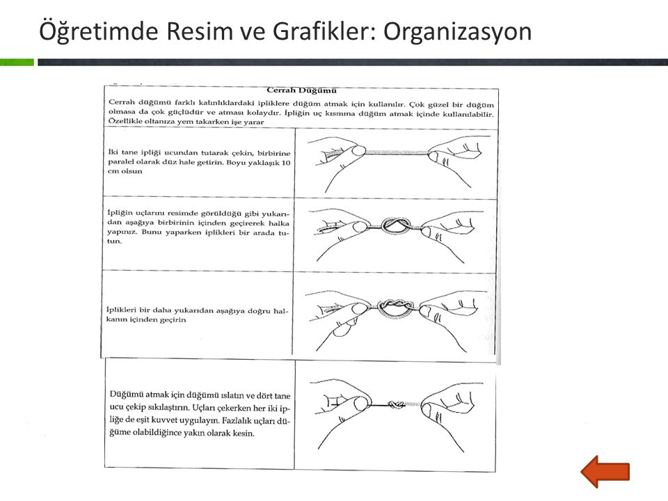 Öğretimde Resim ve Grafikler: Organizasyon