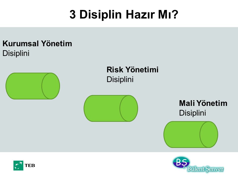 3 Disiplin Hazır Mı Mali Yönetim Disiplini Kurumsal Yönetim Disiplini Risk Yönetimi Disiplini