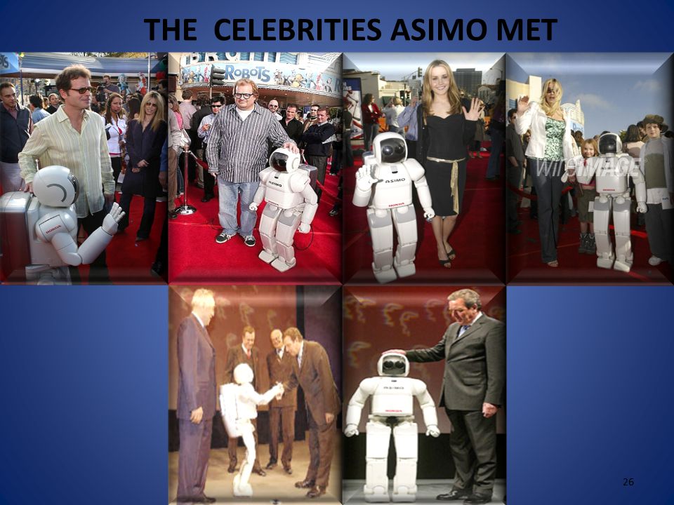  ASIMO can recognize the voices and faces 25