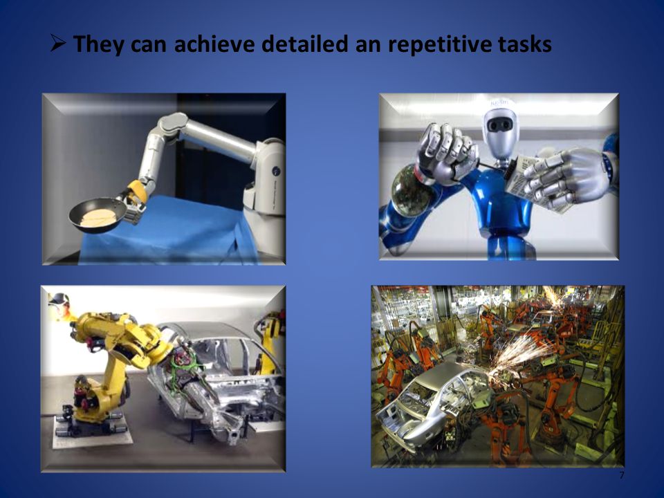 They can work in dangerous environments  Because they can make things that people can not WHY HUMANOID ROBOTS .