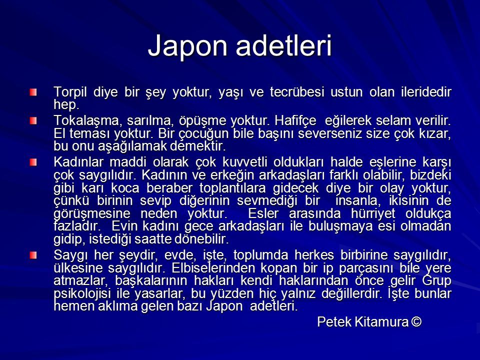 Japon Dil Öpüşme