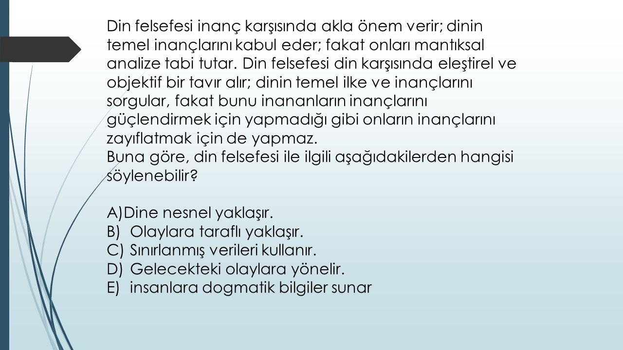 DİN FELSEFESİ DİN FELSEFESİ NEDİR? DİN FELSEFESİNİN TEMEL KAVRAMLARI ...