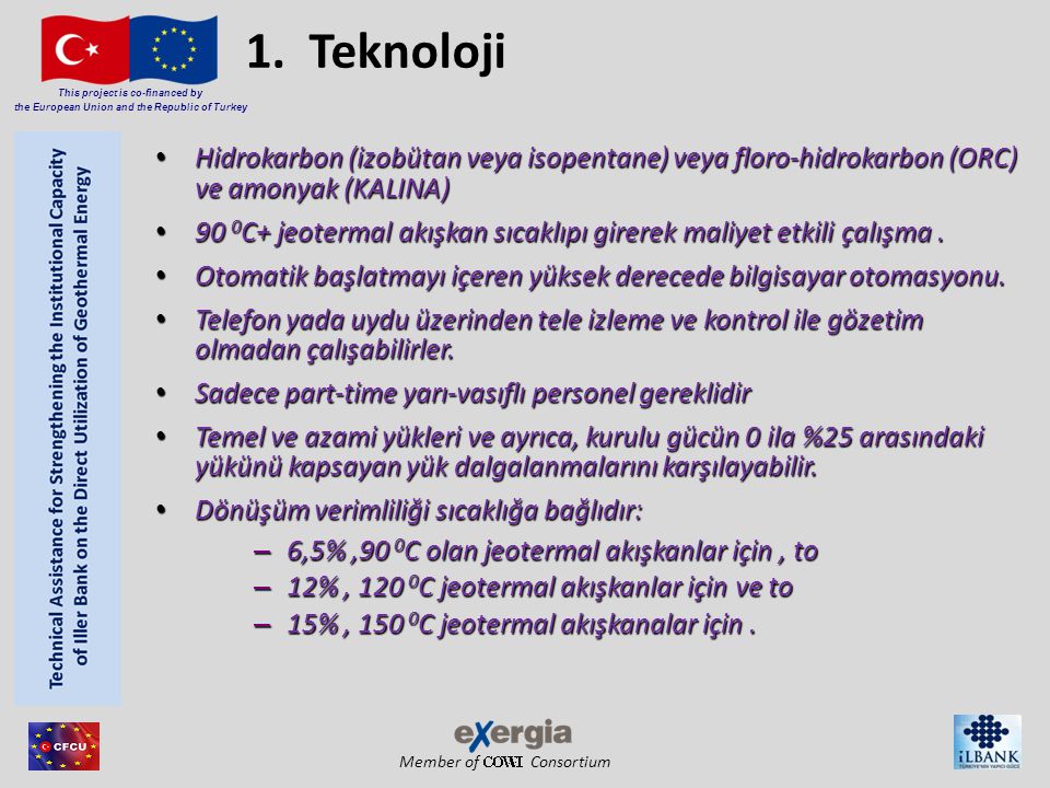 Member of Consortium This project is co-financed by the European Union and the Republic of Turkey 1.
