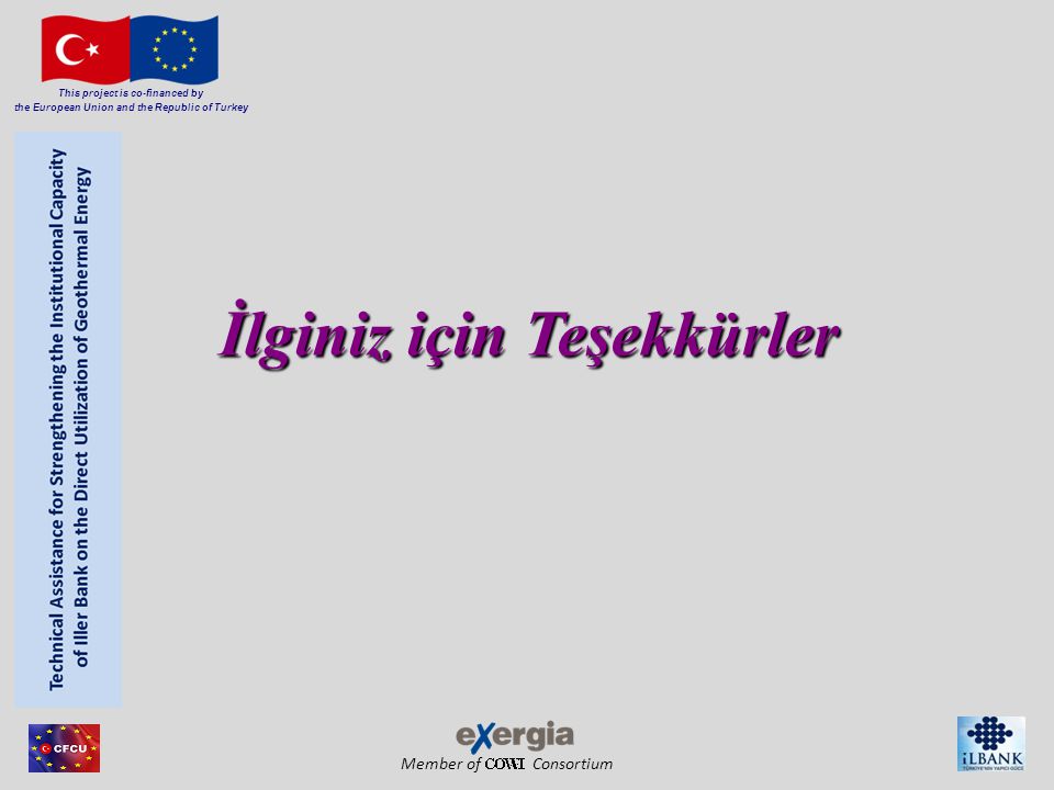Member of Consortium This project is co-financed by the European Union and the Republic of Turkey İlginiz için Teşekkürler