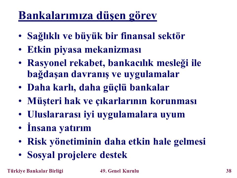 Türkiye Bankalar Birliği 49.