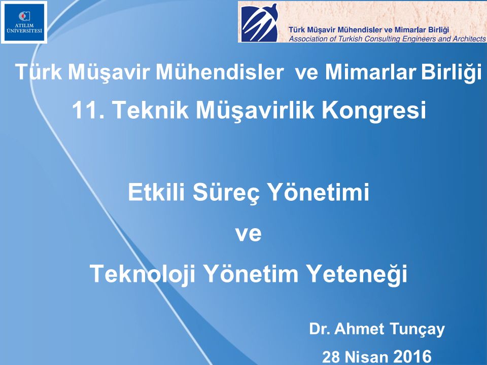 Türk Müşavir Mühendisler ve Mimarlar Birliği 11.