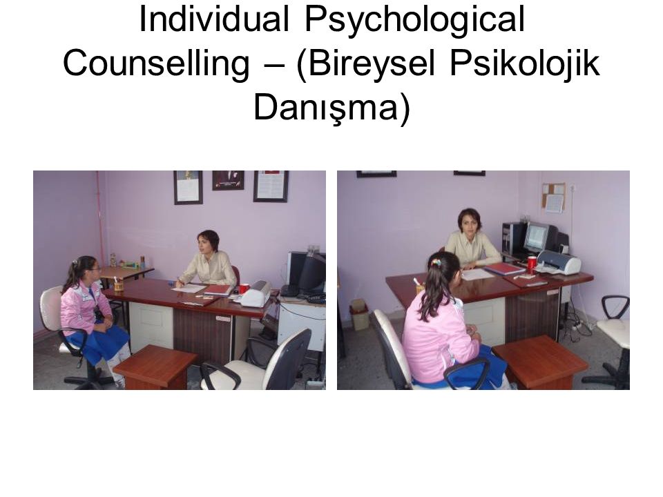 Individual Psychological Counselling – (Bireysel Psikolojik Danışma)