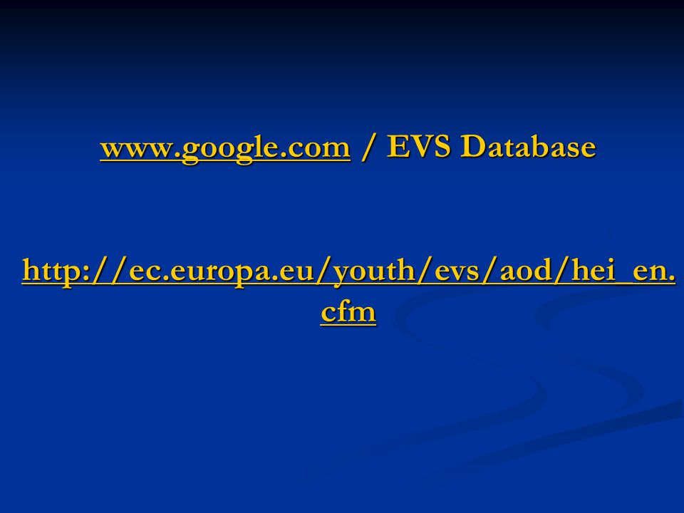 / EVS Database