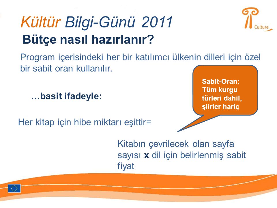 Kültür Bilgi-Günü 2011 Bütçe nasıl hazırlanır.
