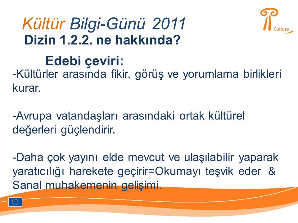 Kültür Bilgi-Günü 2011 Dizin ne hakkında.