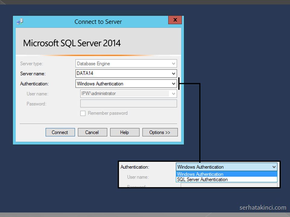 Движок сервера. Windows Server 2014. SQL 2014 менеджер.