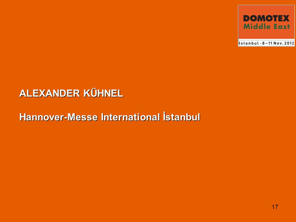 17 ALEXANDER KÜHNEL Hannover-Messe International İstanbul