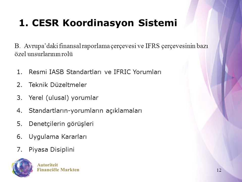 12 1. CESR Koordinasyon Sistemi B.