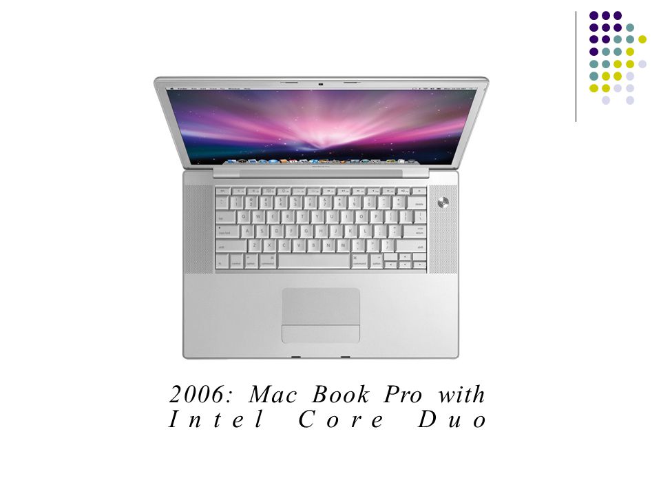 2006: Mac Book Pro with Intel Core Duo