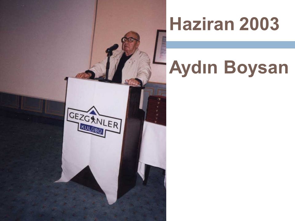 Haziran 2003 Aydın Boysan