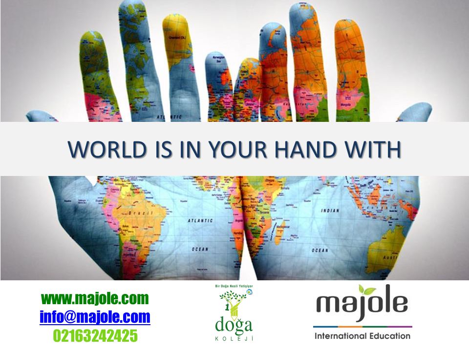 WORLD IS IN YOUR HAND WITH
