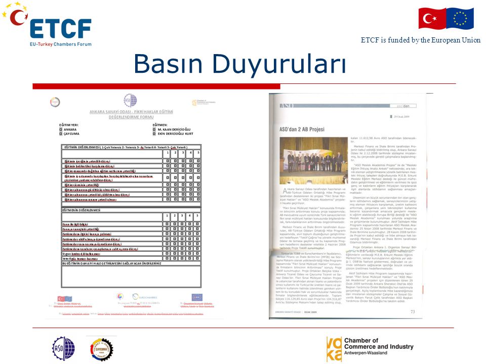 ETCF is funded by the European Union Basın Duyuruları