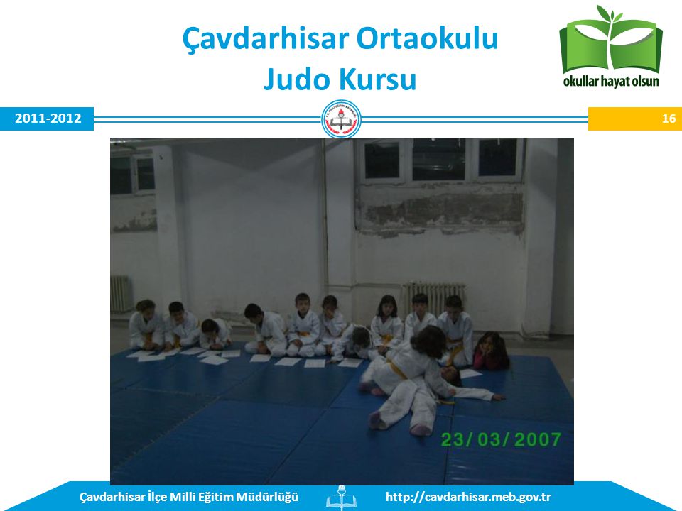 İlçe Milli Eğitim Müdürlüğü Çavdarhisar Ortaokulu Judo Kursu 16