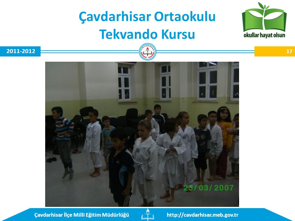 İlçe Milli Eğitim Müdürlüğü Çavdarhisar Ortaokulu Tekvando Kursu 17